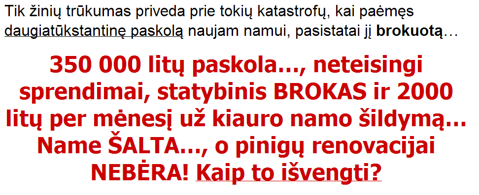ziniu trukumas